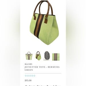 Bellemonde JETSETTER TOTE - BERMUDA GREEN